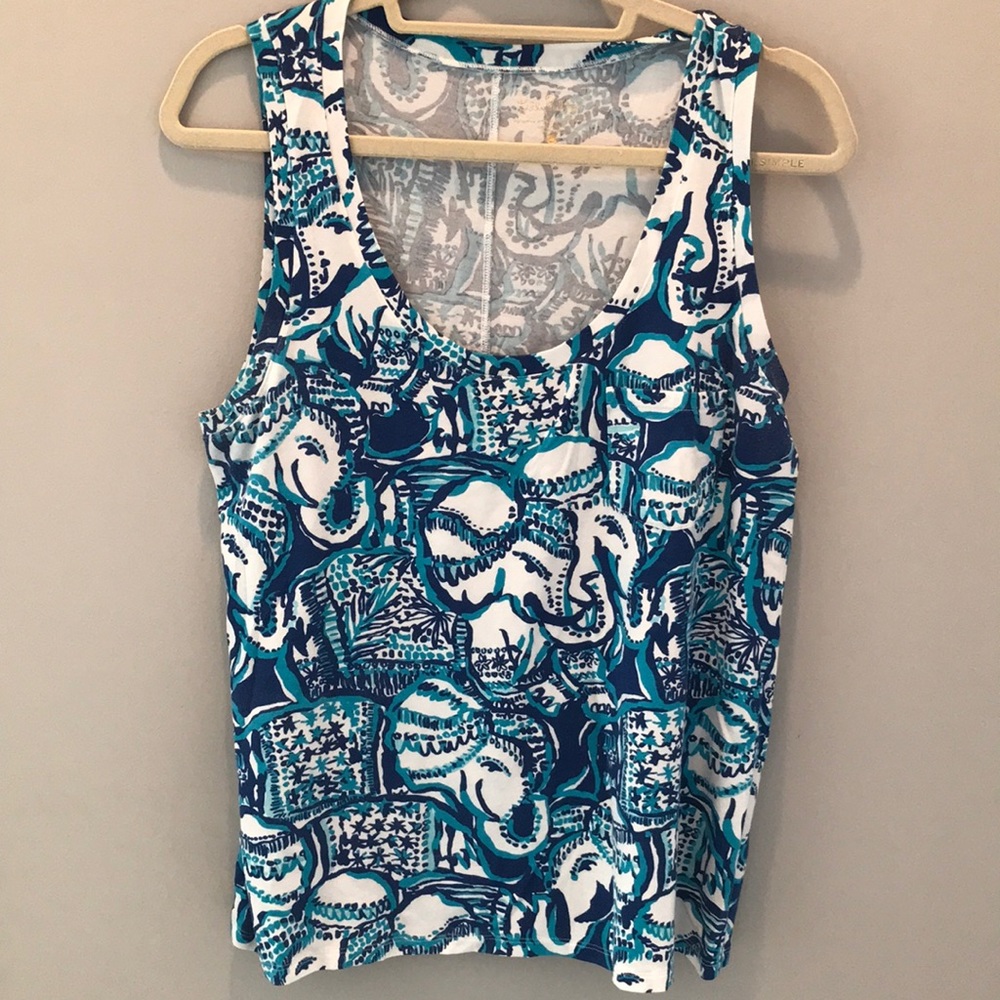 Lilly Pulitzer Crayton Tank w/ Pocket Size L